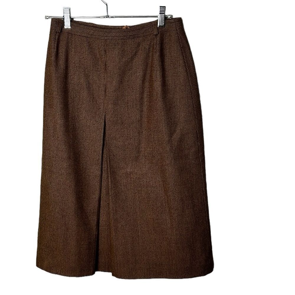 Vintage Alexander Wool Knee Length Skirt German size 38 USA size 10